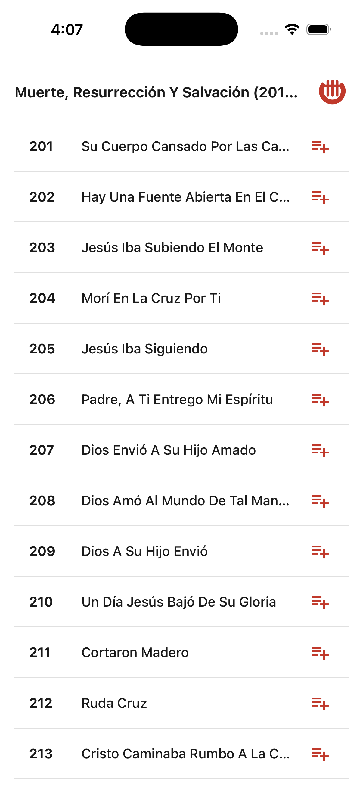 Lista de Alabanzas por Categoría - La Lira